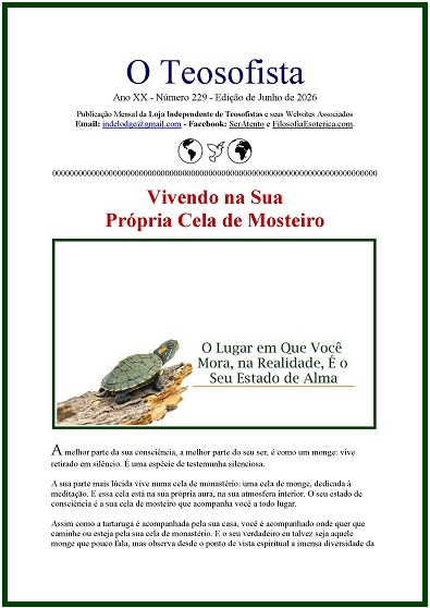 Capa oficial da revista mensal digital O Teosofista, correspondente ao mês de junho de 2026.