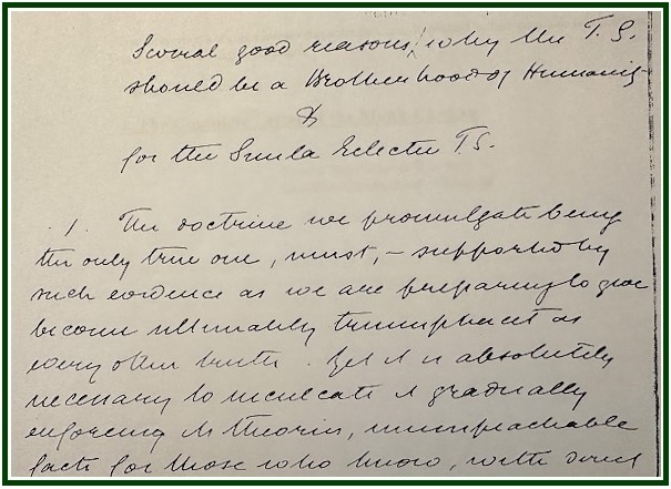 La Carta del Maha Chohan
